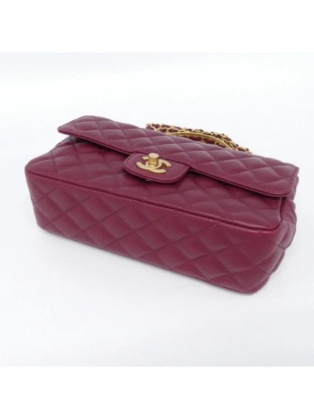 Chanel Bag Handbag Burgundy